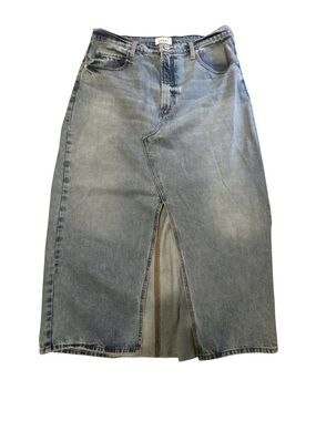 Frame Denim Light Blue Wash Jean skirt